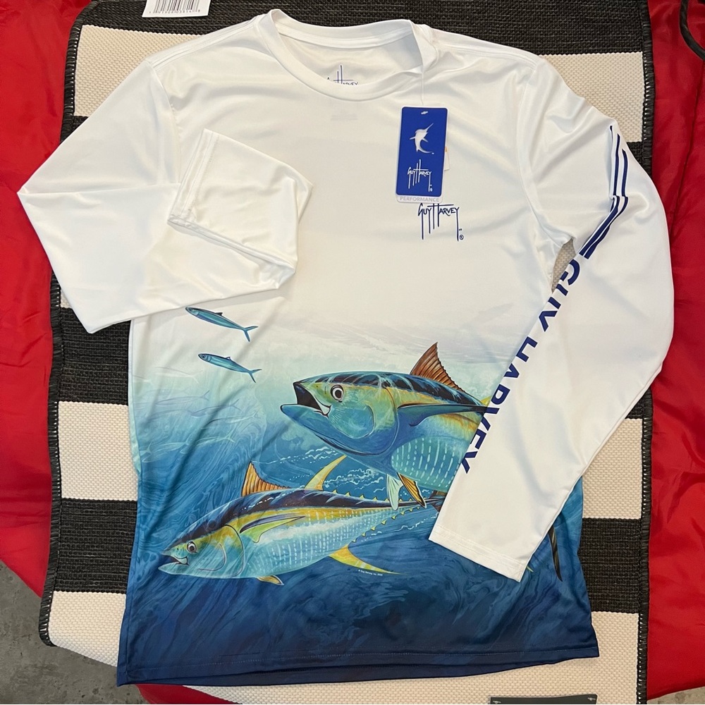 GUY HARVEY FISHING PERFORMANCE LONG SLEEVE SHIRT